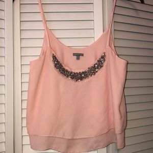 Flowy light pink crop top